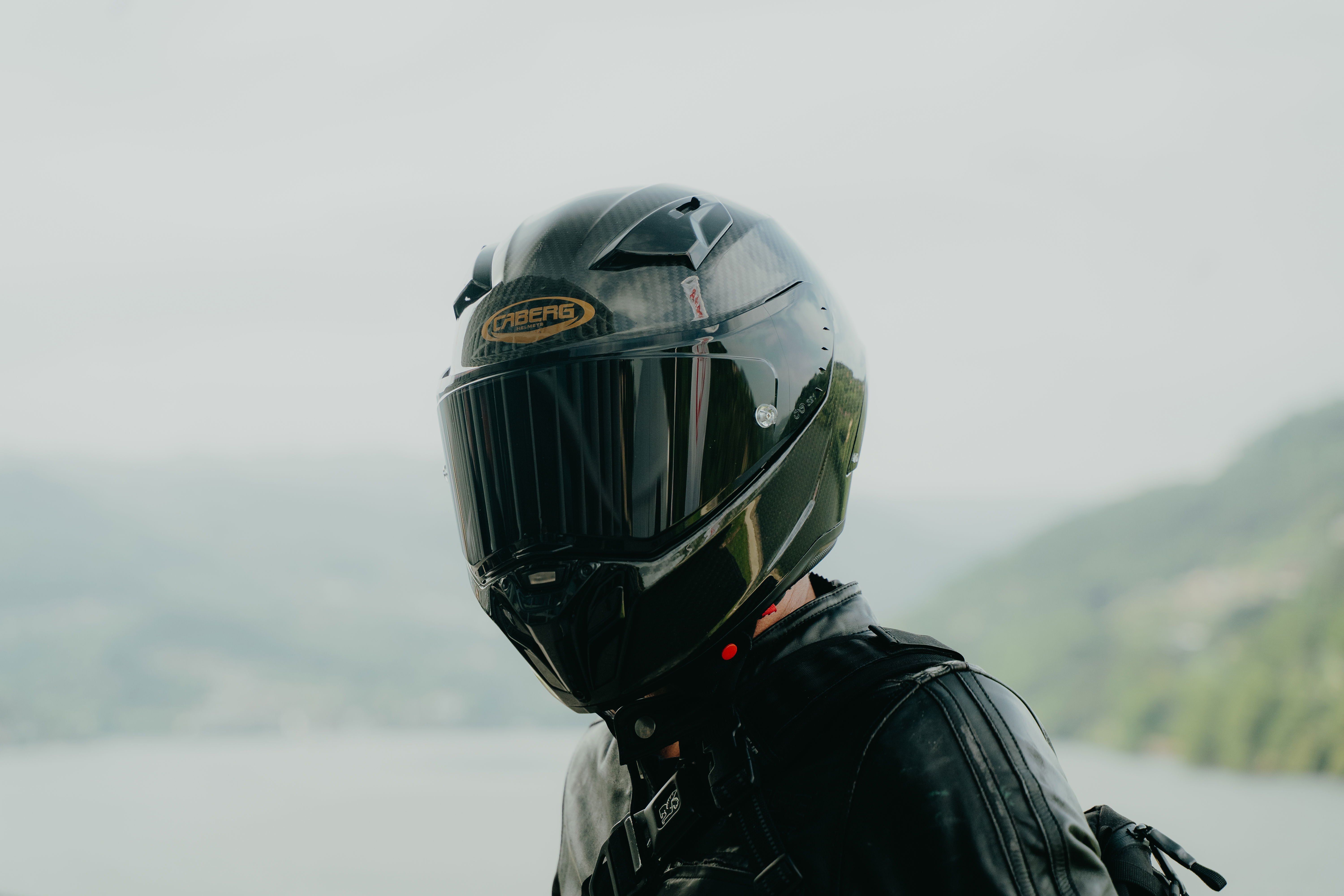 The Caberg GP01 FIM-Approved motorcycle helmet