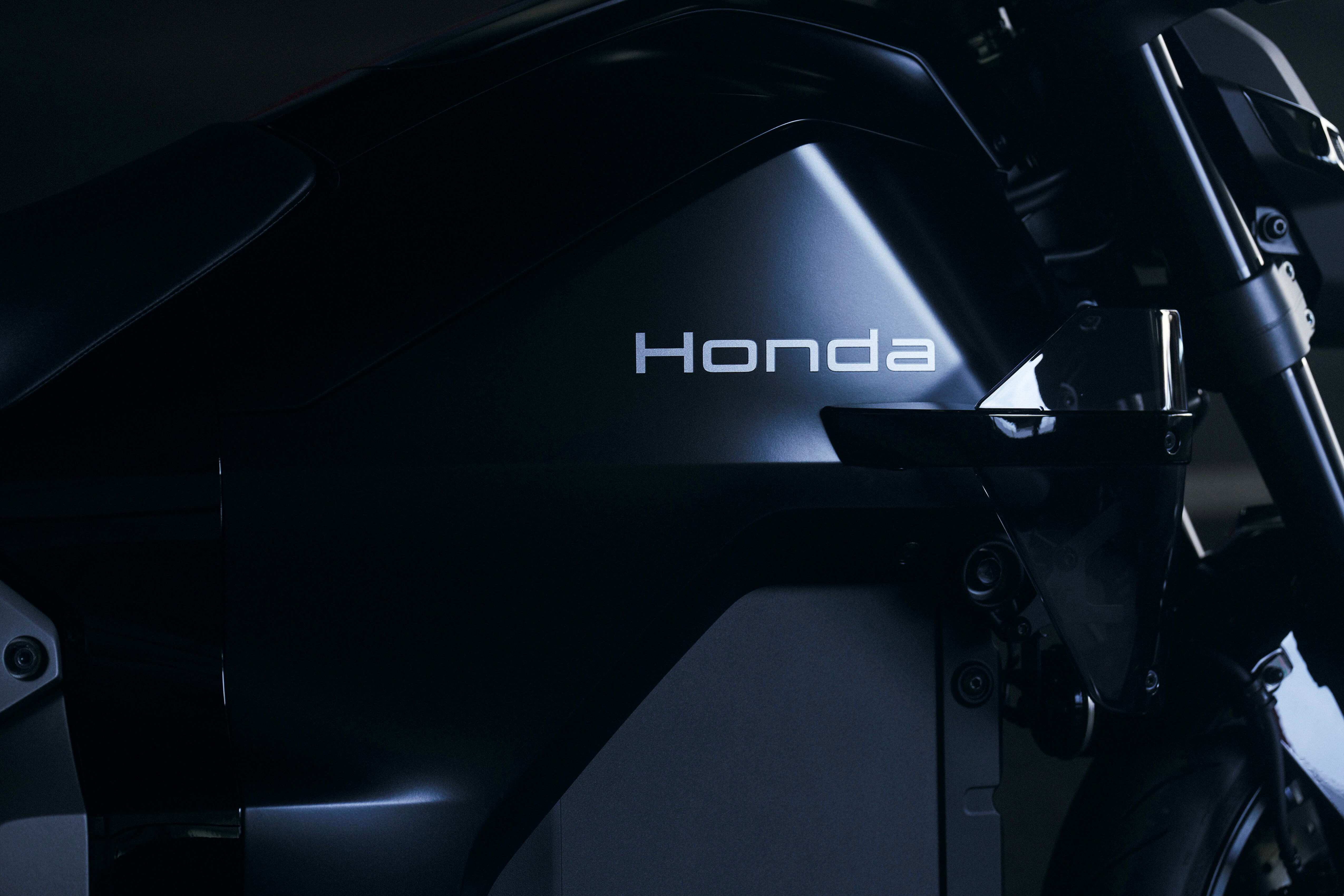 The new Honda badging on the WN7 electric bike