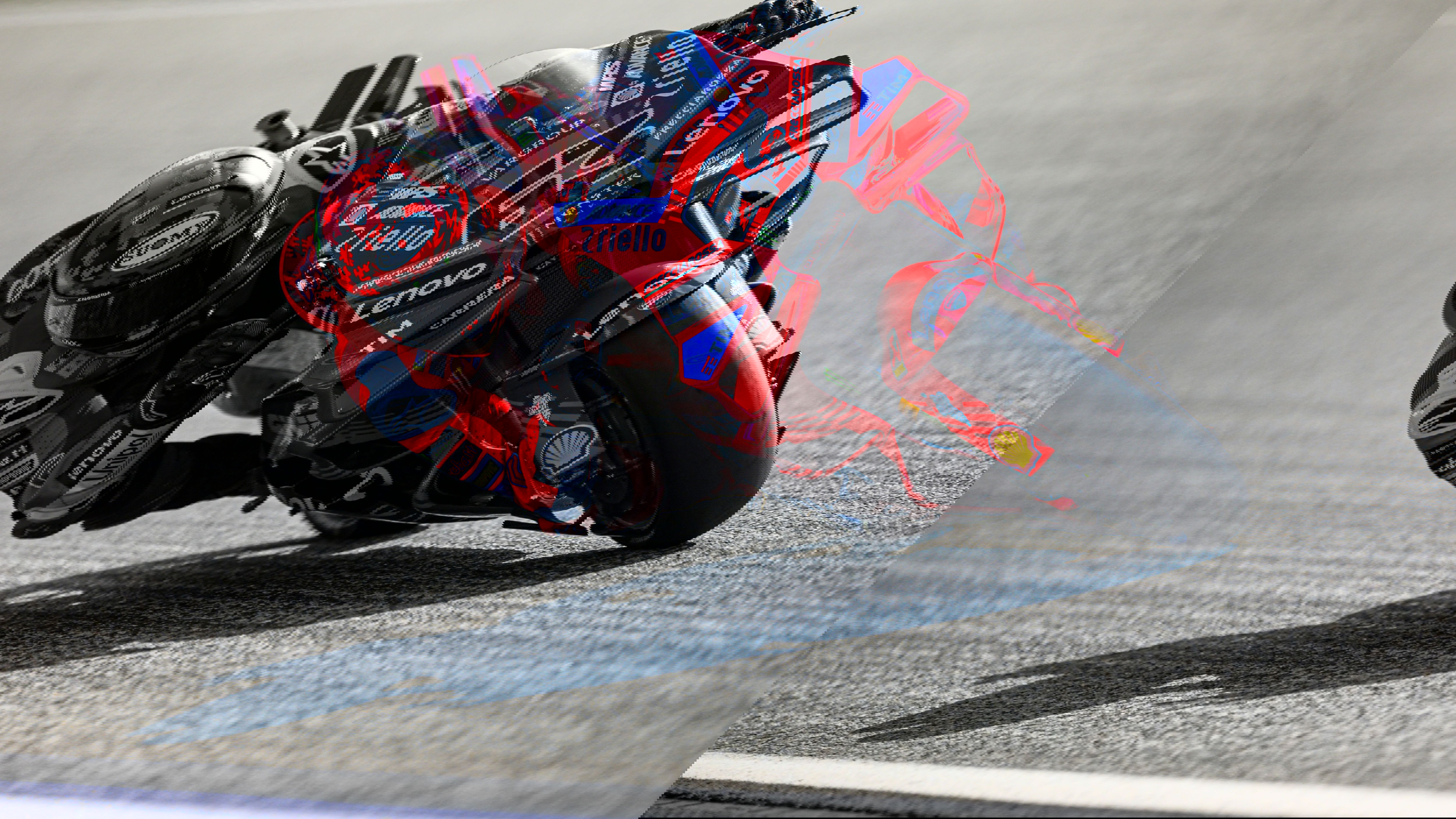 Francesco Bagnaia riding his Ducati in Austria