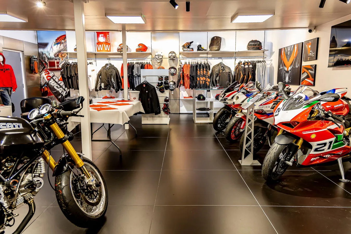 A Ducati motorcycle dealership