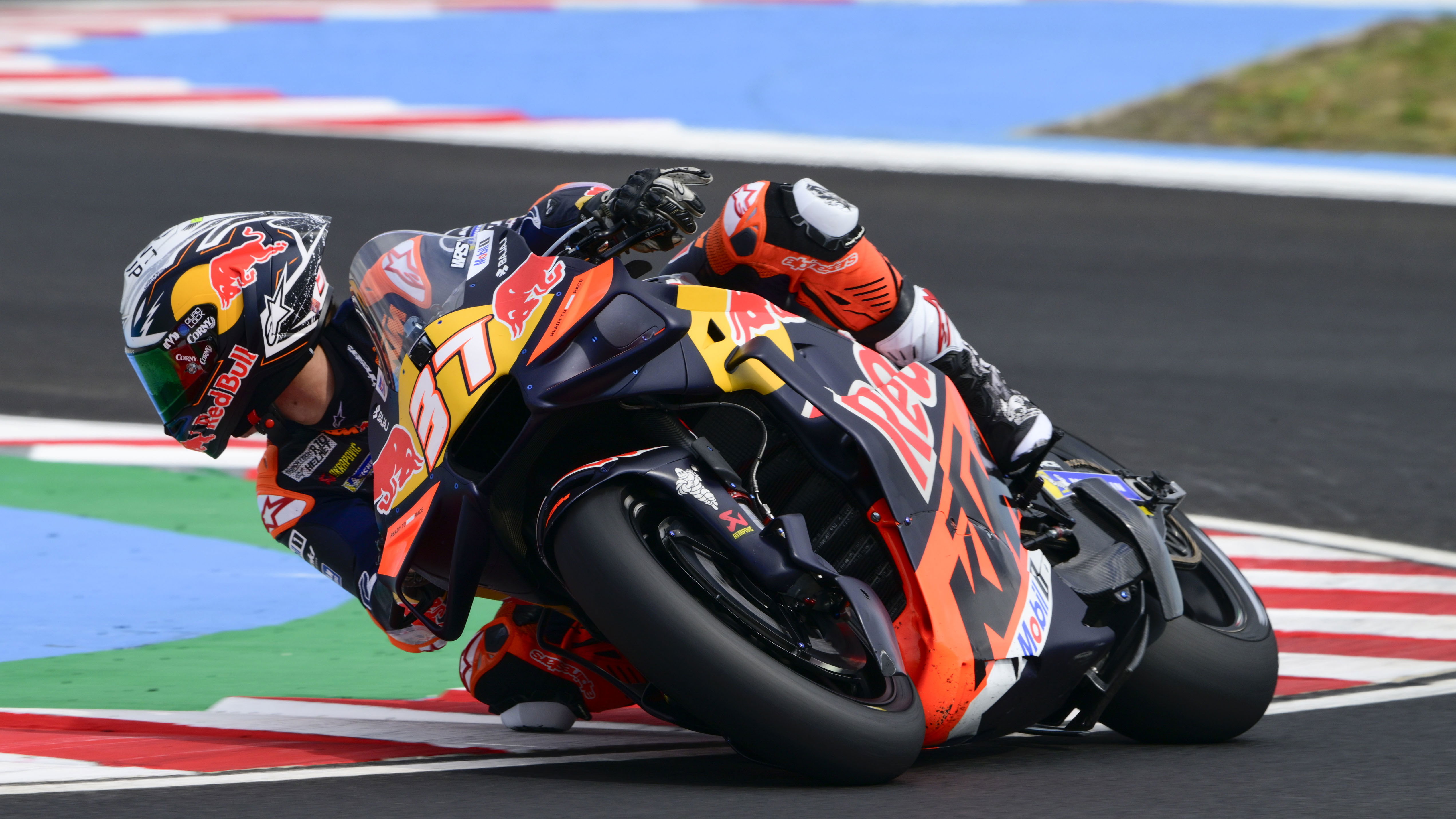 Pedro Acosta riding his KTM at the Balaton Park circuit. Photo credit - Gold and Goose