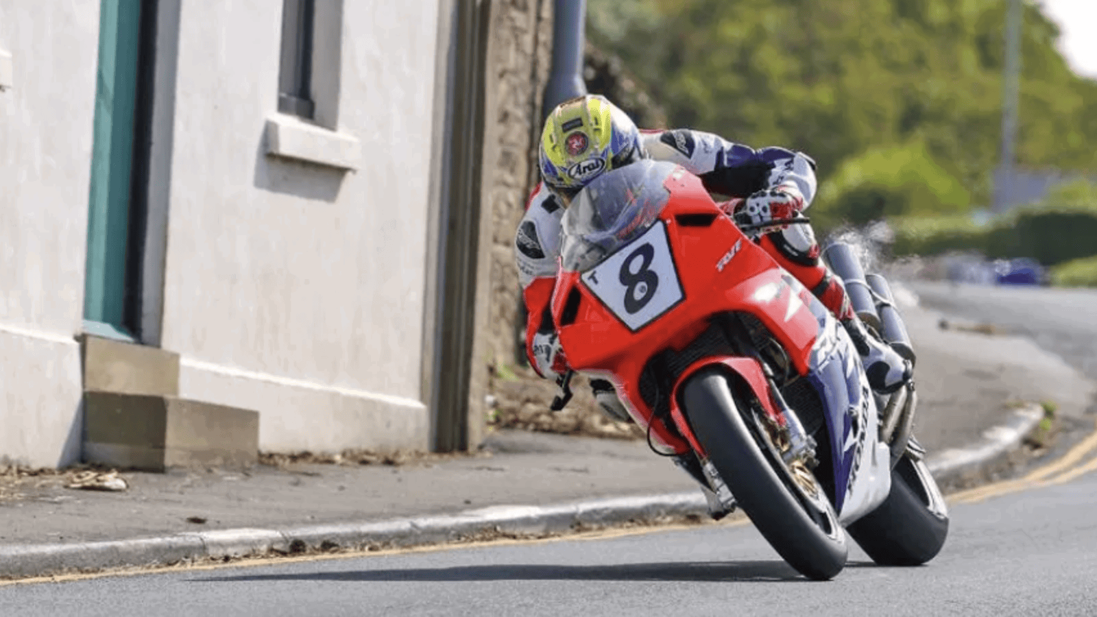 A race bike at the Classic TT